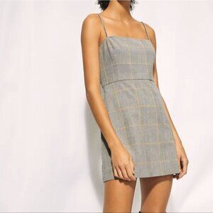 Aritzia Wilfred New Classic Check Mini Dress